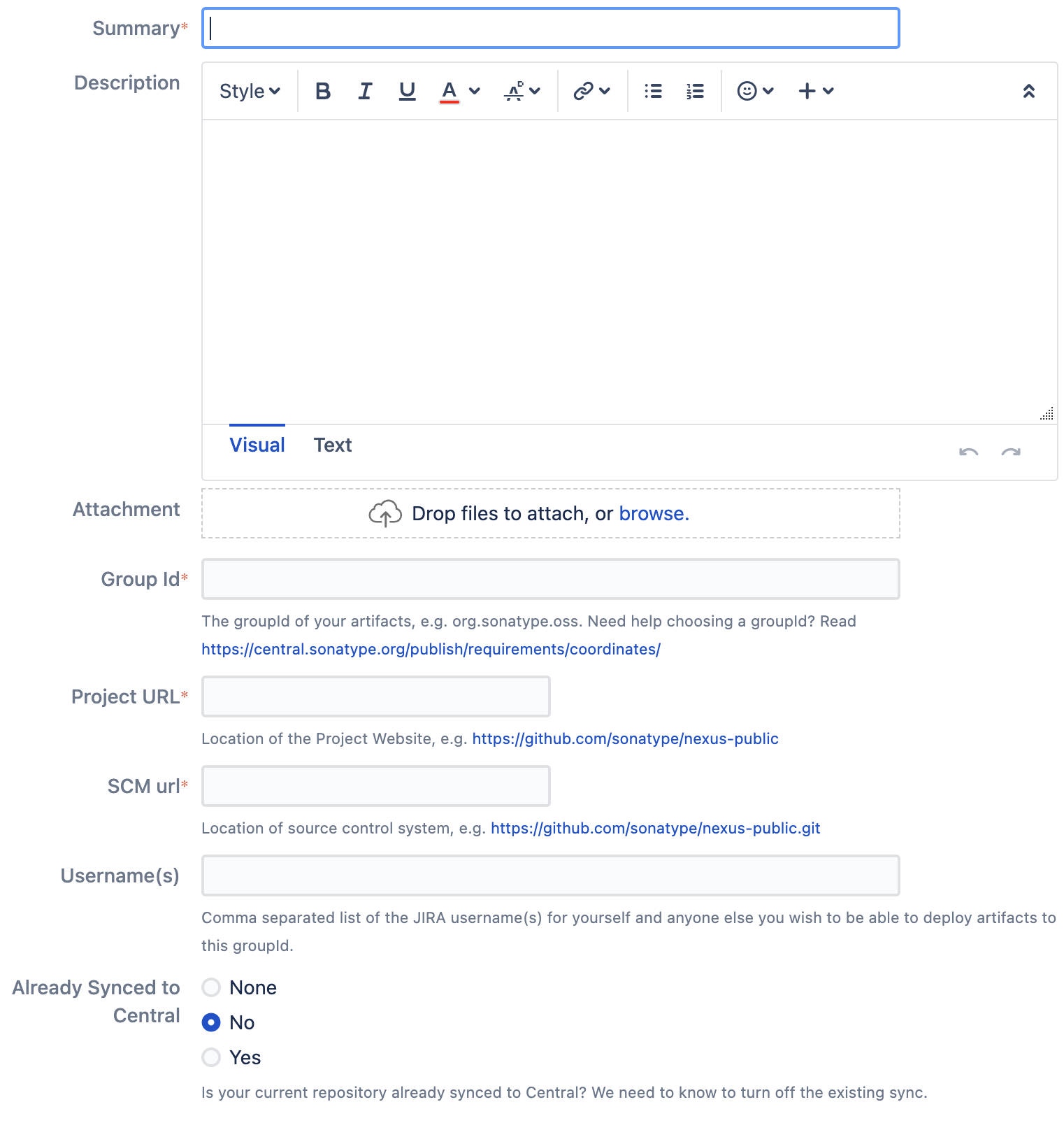 sonatype-package-setup